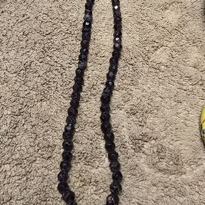 Deep Red hand strung, natural garnet beaded necklace